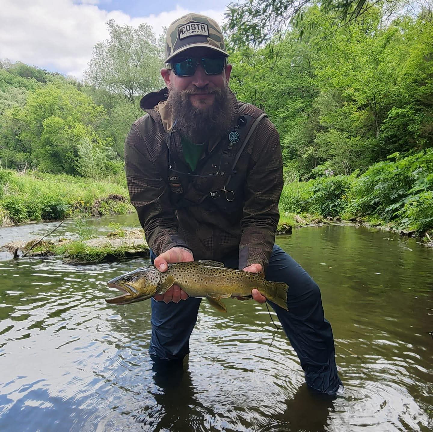 Guided fishing trip in the Driftless Region