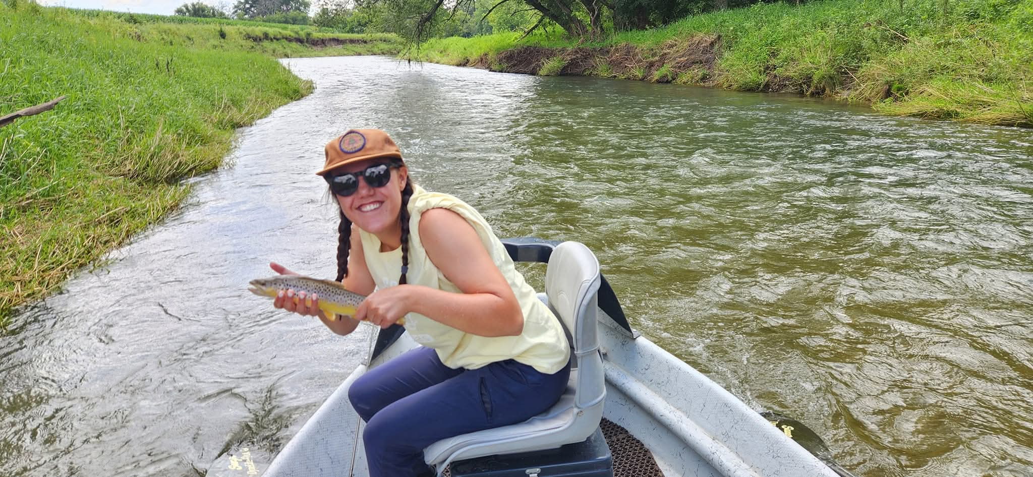 Guided fishing trip in the Driftless Region