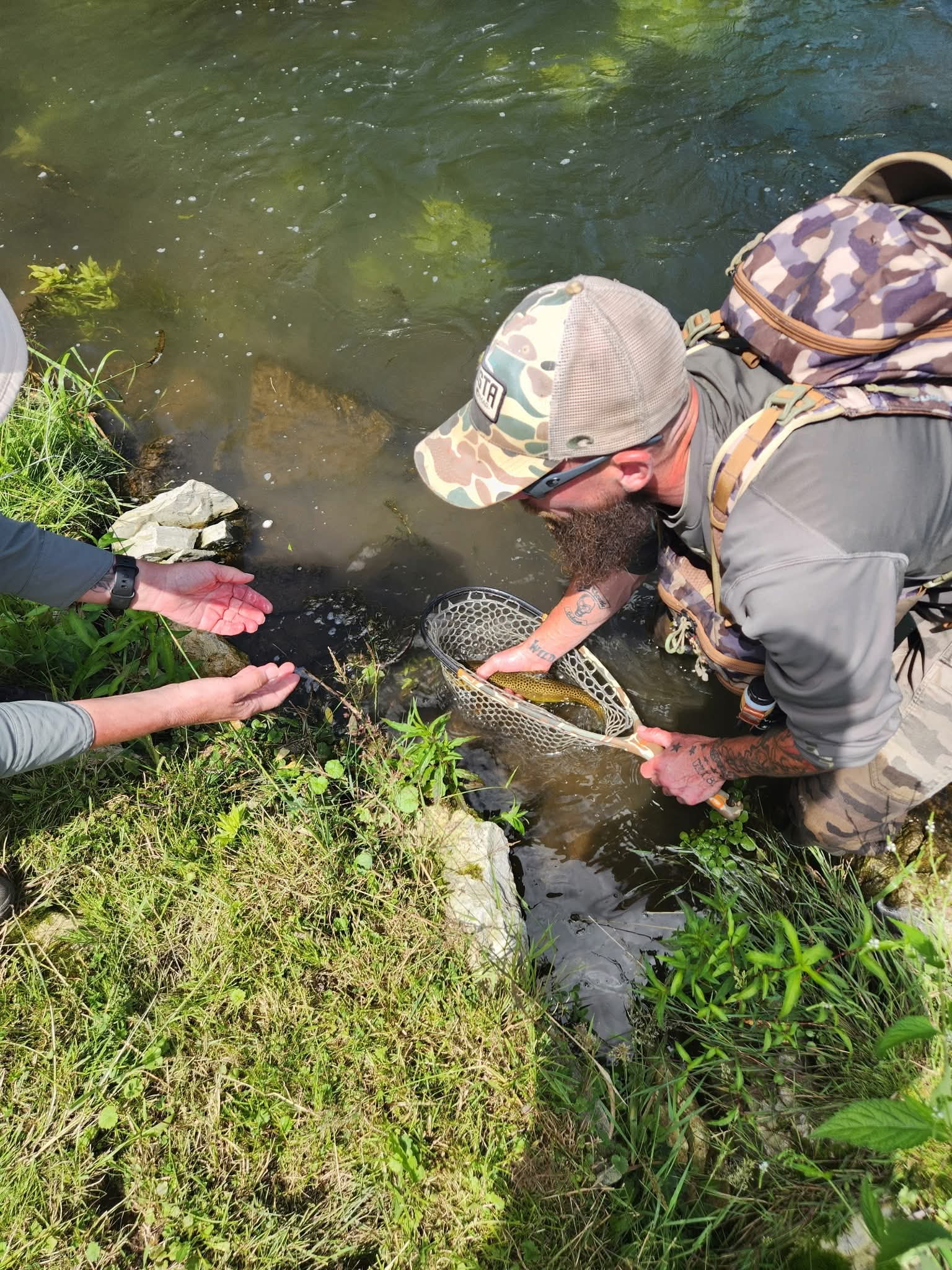 Guided fishing trip in the Driftless Region