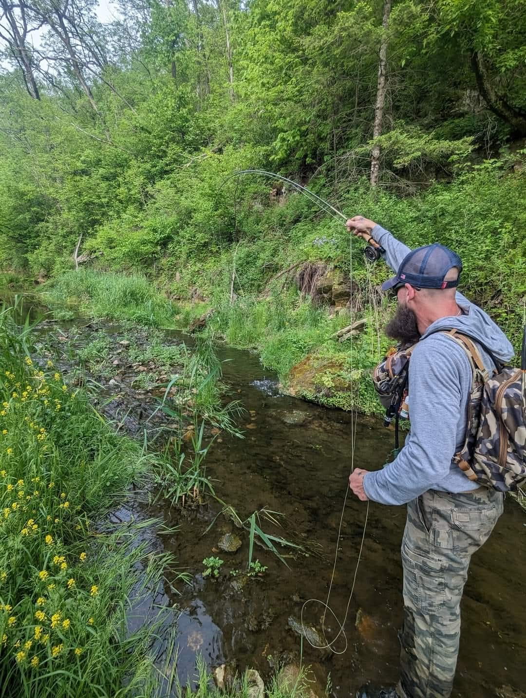 Guided fishing trip in the Driftless Region