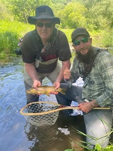 Guided fishing trip in the Driftless Region