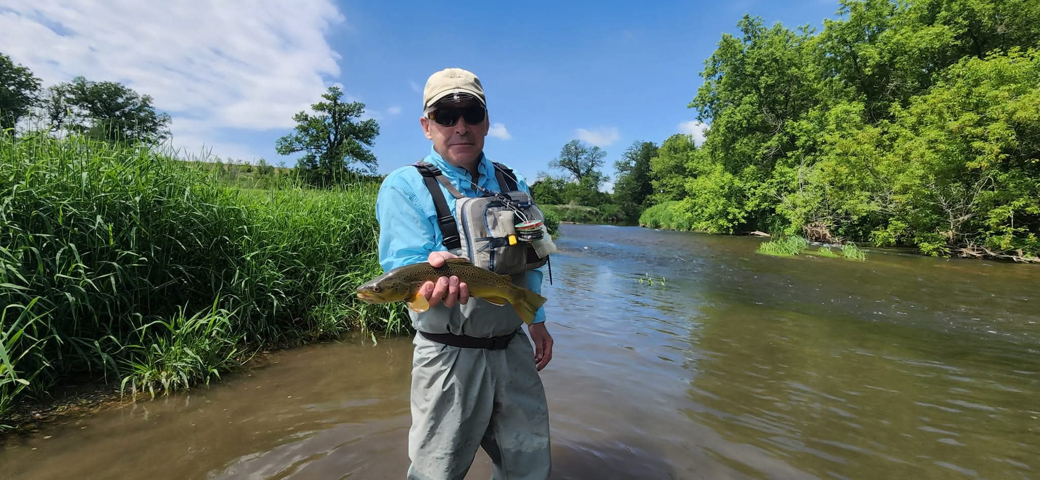 Guided fishing trip in the Driftless Region