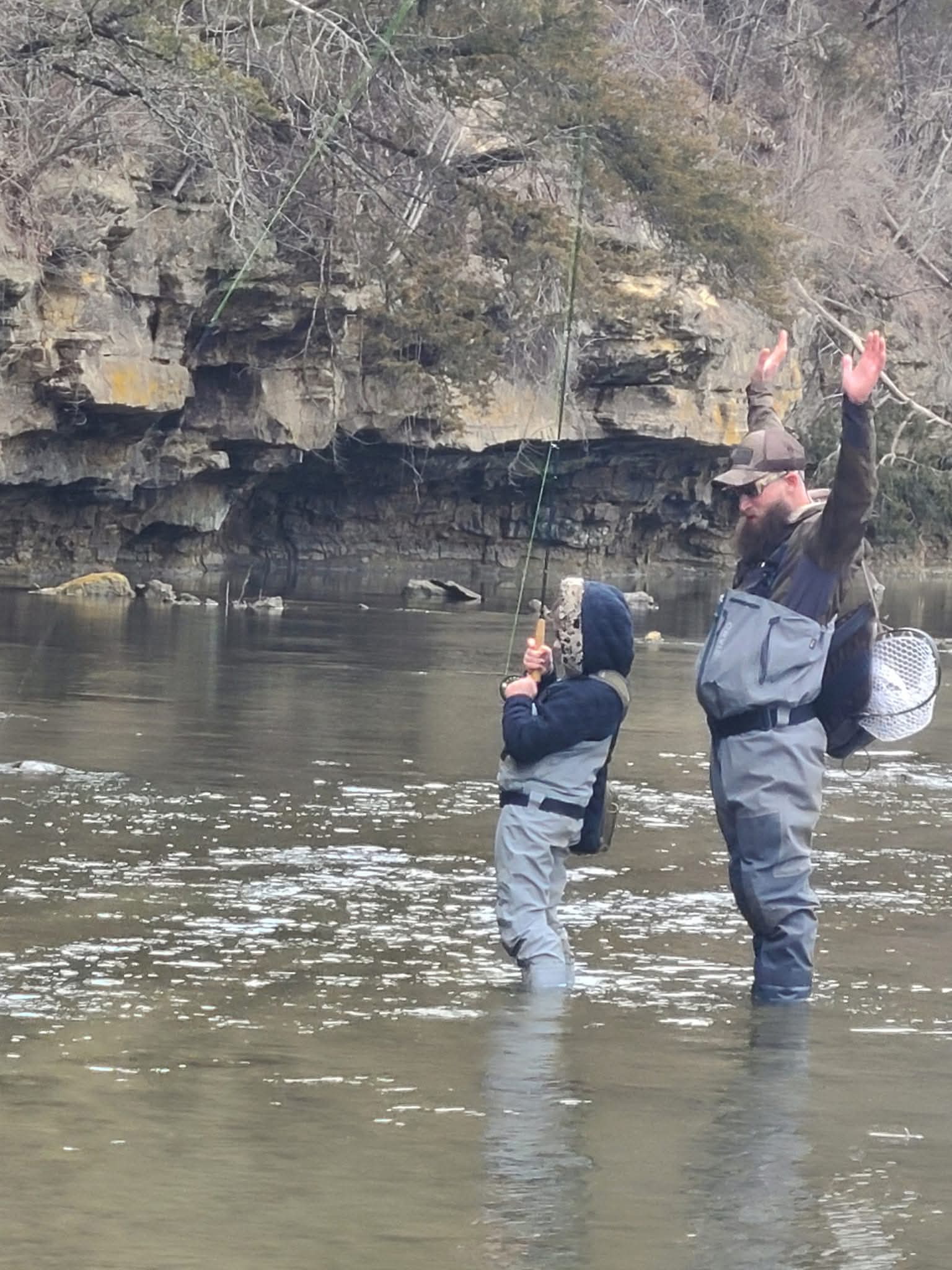 Guided fishing trip in the Driftless Region